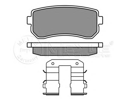 583021MA40 Hyundai/Kia Sapatas do freio traseiras de disco