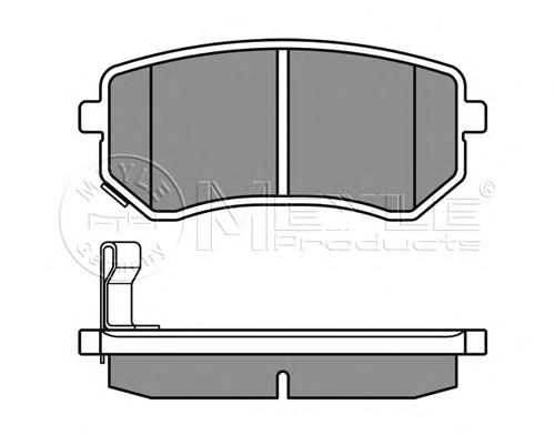 0252427614W Meyle Колодки тормозные дисковые комплект