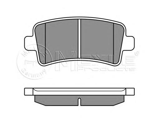 Sapatas do freio traseiras de disco para Opel Insignia (G09)