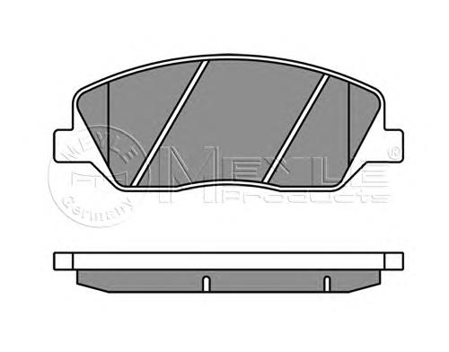 581013MA00 Hyundai/Kia sapatas do freio dianteiras de disco