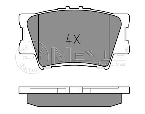 Sapatas do freio traseiras de disco para Toyota RAV4 (A3)