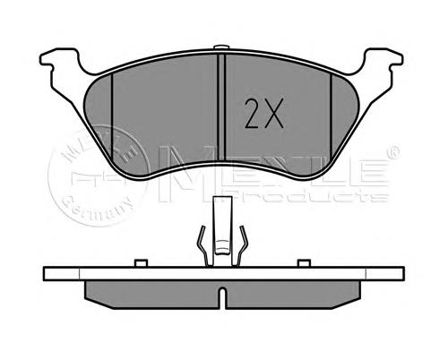 0252403616W Meyle sapatas do freio traseiras de disco