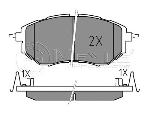 BPA1137.02 Open Parts sapatas do freio dianteiras de disco