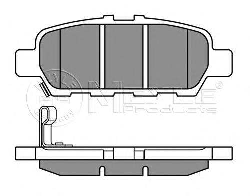 Задние тормозные колодки 0252487113W Meyle