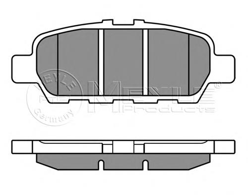 Sapatas do freio traseiras de disco para Nissan Murano (Z51)