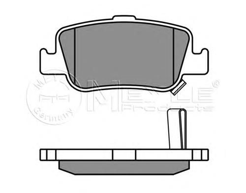 Задние дисковые колодки Meyle 0252466415W
