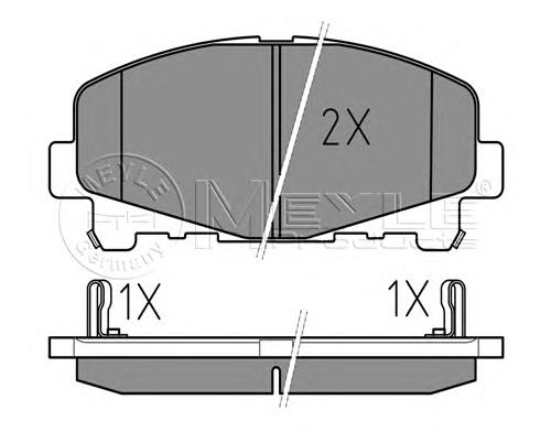 58101A7A00FFF Hyundai/Kia sapatas do freio dianteiras de disco