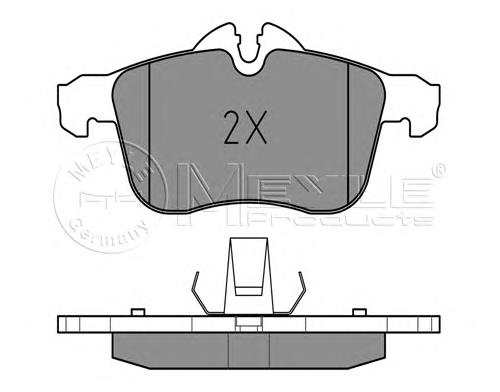 0252833219W Meyle sapatas do freio dianteiras de disco