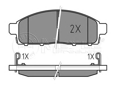 Sapatas do freio dianteiras de disco para Mitsubishi L 200 (KA_T, KB_T)