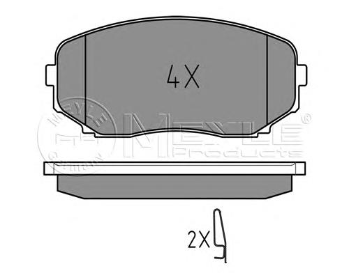 Sapatas do freio dianteiras de disco para Mazda CX-9 (TB)