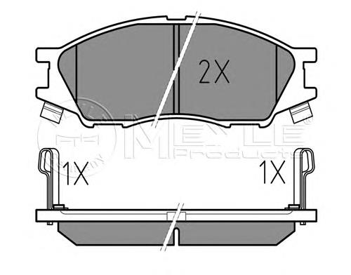 Sapatas do freio dianteiras de disco para Nissan Almera (B10RS)