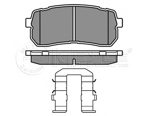 Sapatas do freio traseiras de disco para Hyundai H-1 STAREX (TQ)