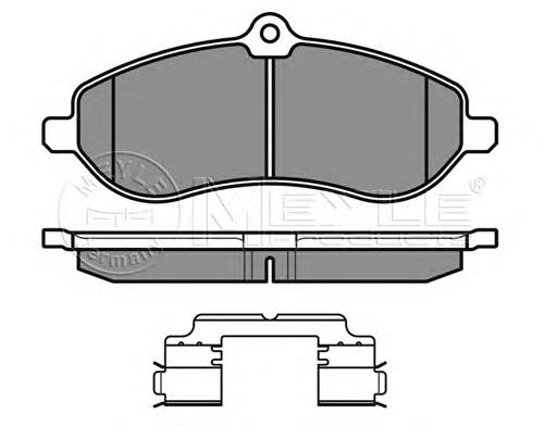 Sapatas do freio dianteiras de disco para Fiat Scudo (270)