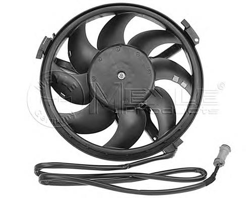1002360030 Meyle ventilador elétrico de esfriamento montado (motor + roda de aletas)