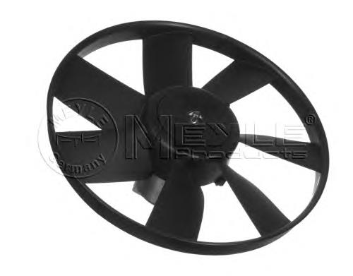 100 236 0015 Meyle ventilador elétrico de esfriamento montado (motor + roda de aletas)