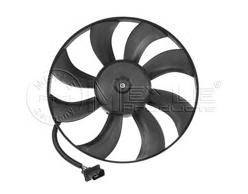 1002360047 Meyle ventilador elétrico de esfriamento montado (motor + roda de aletas)
