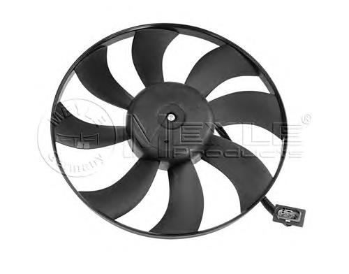 6Q0959455D VAG ventilador elétrico de esfriamento montado (motor + roda de aletas)