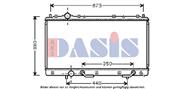 Radiador de esfriamento de motor ADC49849C Blue Print