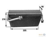 Vaporizador de aparelho de ar condicionado 8FV351210551 HELLA
