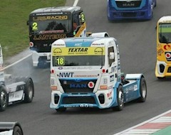 Грузовик с тормозными колодками Textar занял третье место в финале Brands Hatch