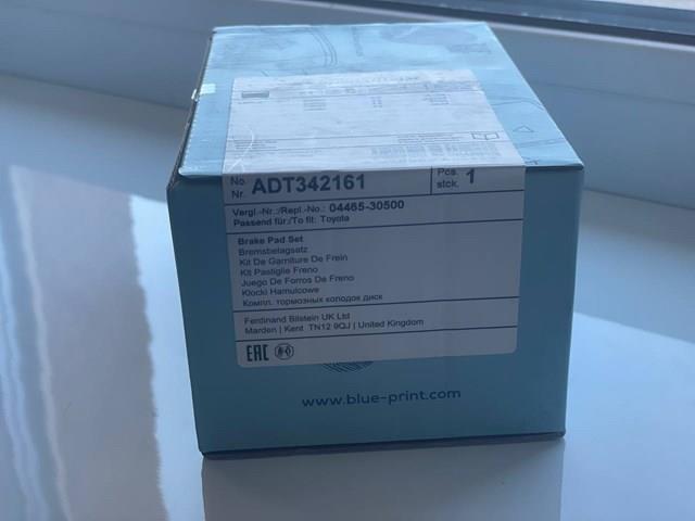BLUE PRINT ADT342161 Передние тормозные колодки в наличии Запорожье