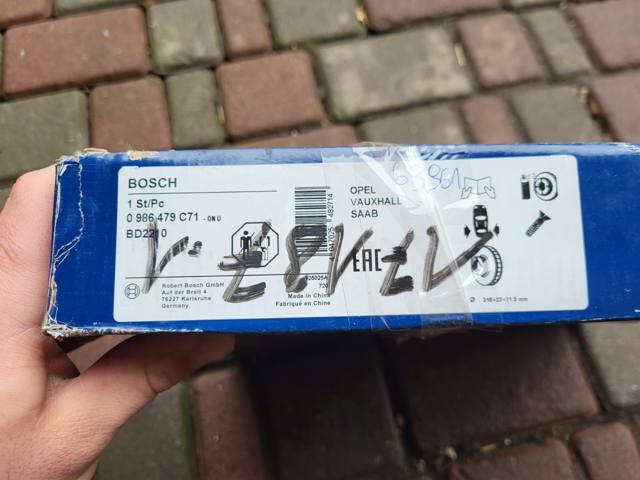BOSCH 0986479C71 Диск тормозной задний в наличии Черкассы