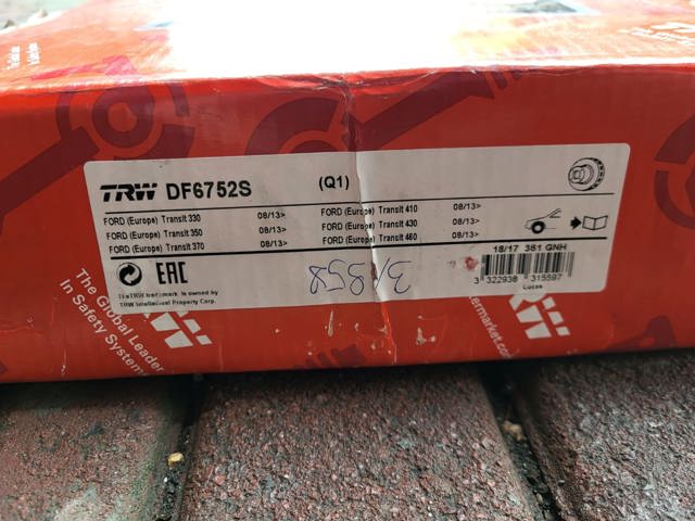 DF6752S Передние тормозные диски купить Ужгород
