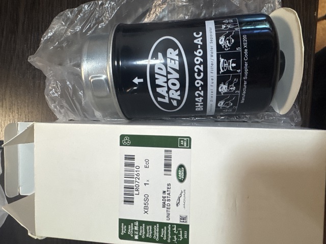 Фильтр тонкой очистки топлива LR023042 LAND ROVER
