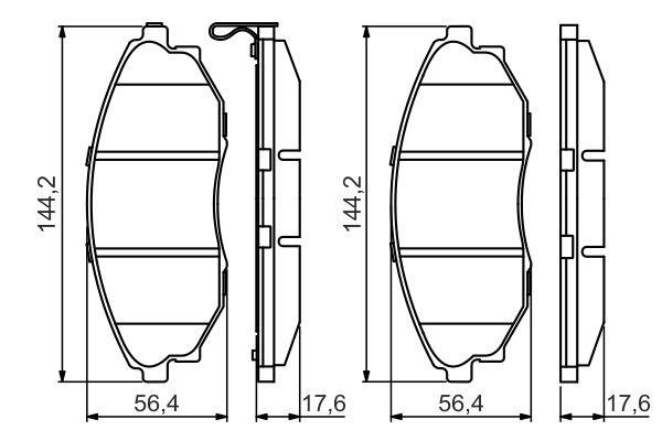 BOSCH 0986495353 Передние тормозные колодки в наличии Винница