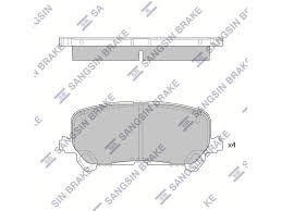 SANGSIN SP1996 Колодки тормозные задние дисковые в наличии Черкассы