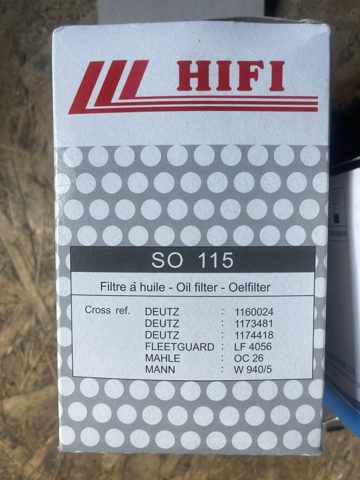 Масляный фильтр SO115 HIFI FILTER