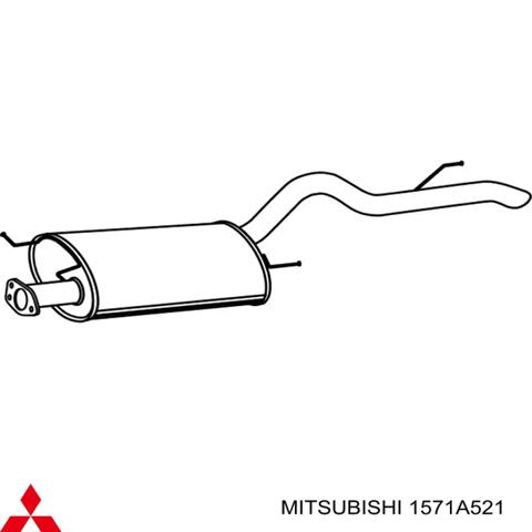 Глушитель задний 1571A521 MITSUBISHI