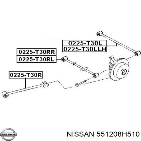 Балансир задний нижний, правый 551208H510 NISSAN