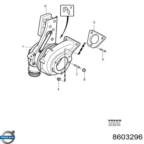 Турбонагнетатель Volvo S80 1