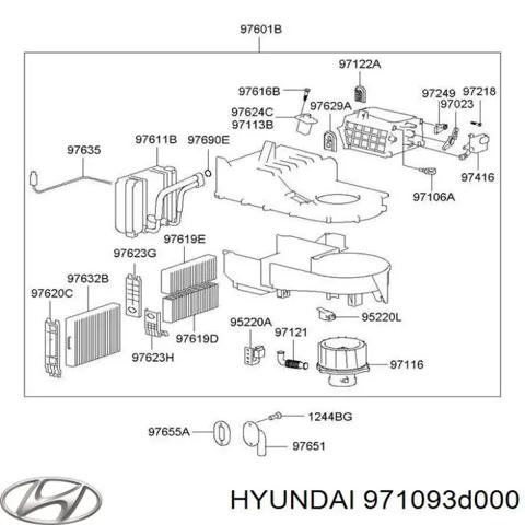 Моторчик печки 971093D000 HYUNDAI