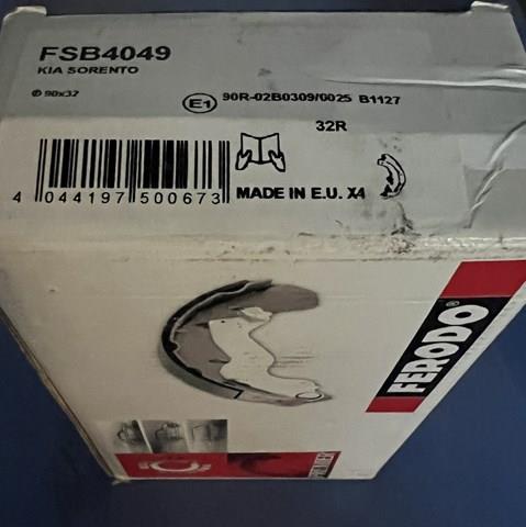 FSB4049 FERODO Колодки ручника (стояночного тормоза) купить в Тернополь