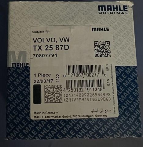 TX2587D MAHLE Термостат купить в Харьков