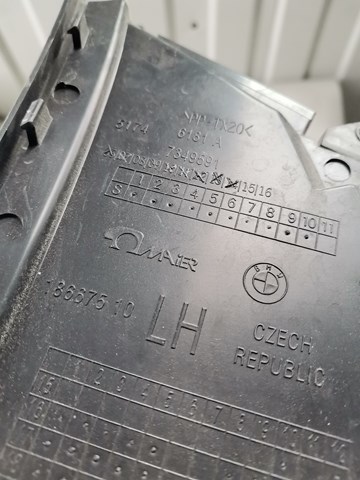 51747349591 BMW Воздуховод тормозного диска левый купить в Ирпень