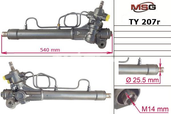 MS GROUP TY207R Рейка рулевая в наличии Каменское
