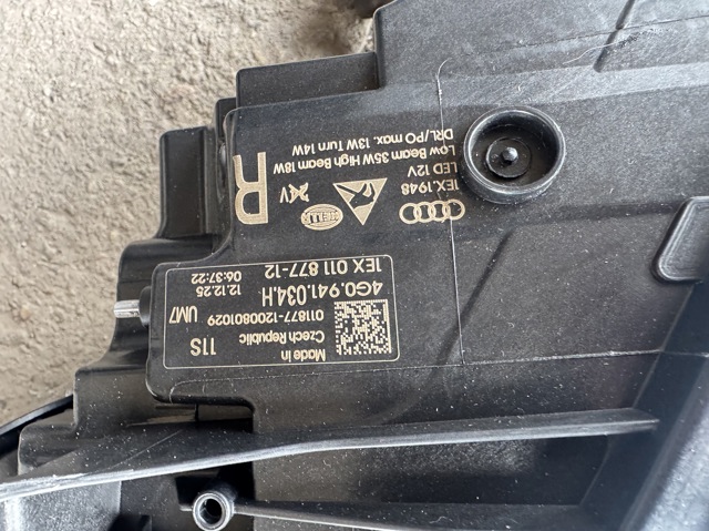 4G0941033H Фара левая купить Павлоград