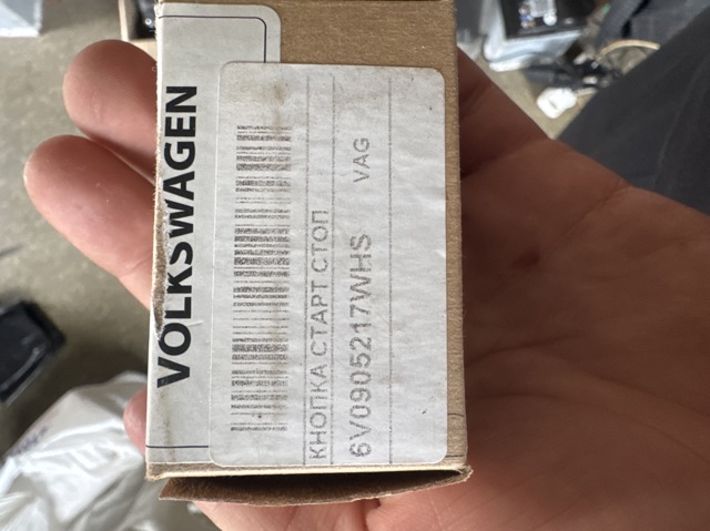 Кнопка запуска двигателя 6V0905217WHS VAG