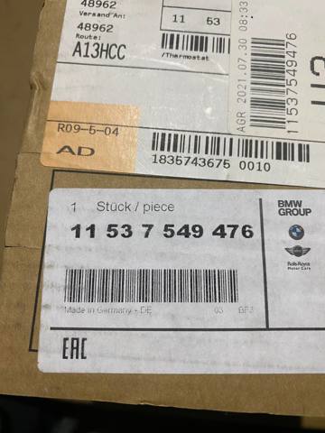 11537549476 Термостат купить Черновцы