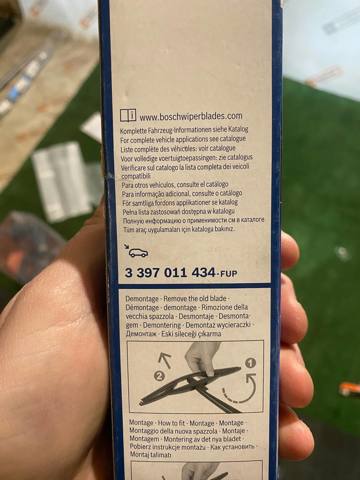 3397011434 BOSCH Щетка-дворник заднего стекла купить в Тернополь