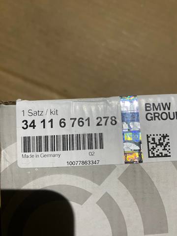 34116761278 BMW Передние тормозные колодки купить в Николаев