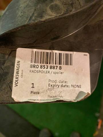 Спойлер переднего бампера, левый 8R0853887B VAG
