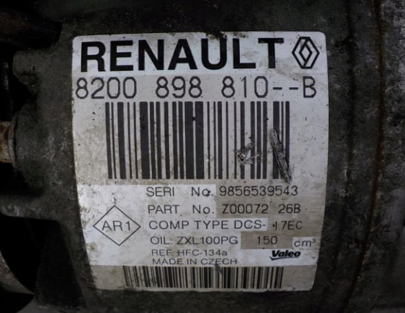 RENAULT 8200898810 Компрессор кондиционера в наличии Украина