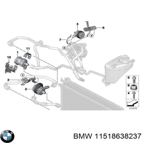 BMW 11518638237 Дополнительная помпа в наличии Тернополь