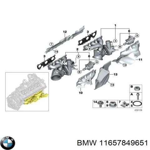Турбокомпрессор 11657849651 BMW