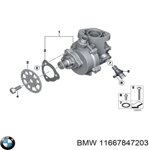 Вакуумный насос 11667847203 BMW