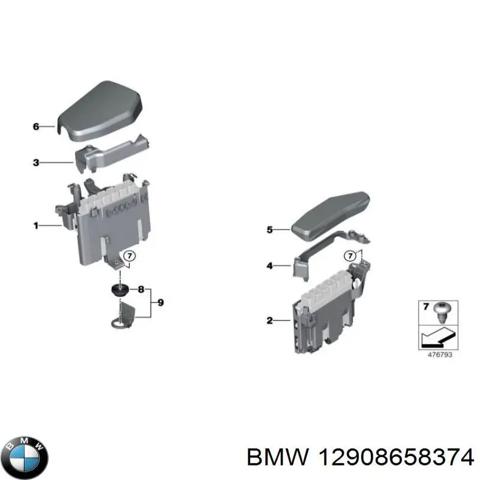Крышка блока предохранителей 12908658374 BMW